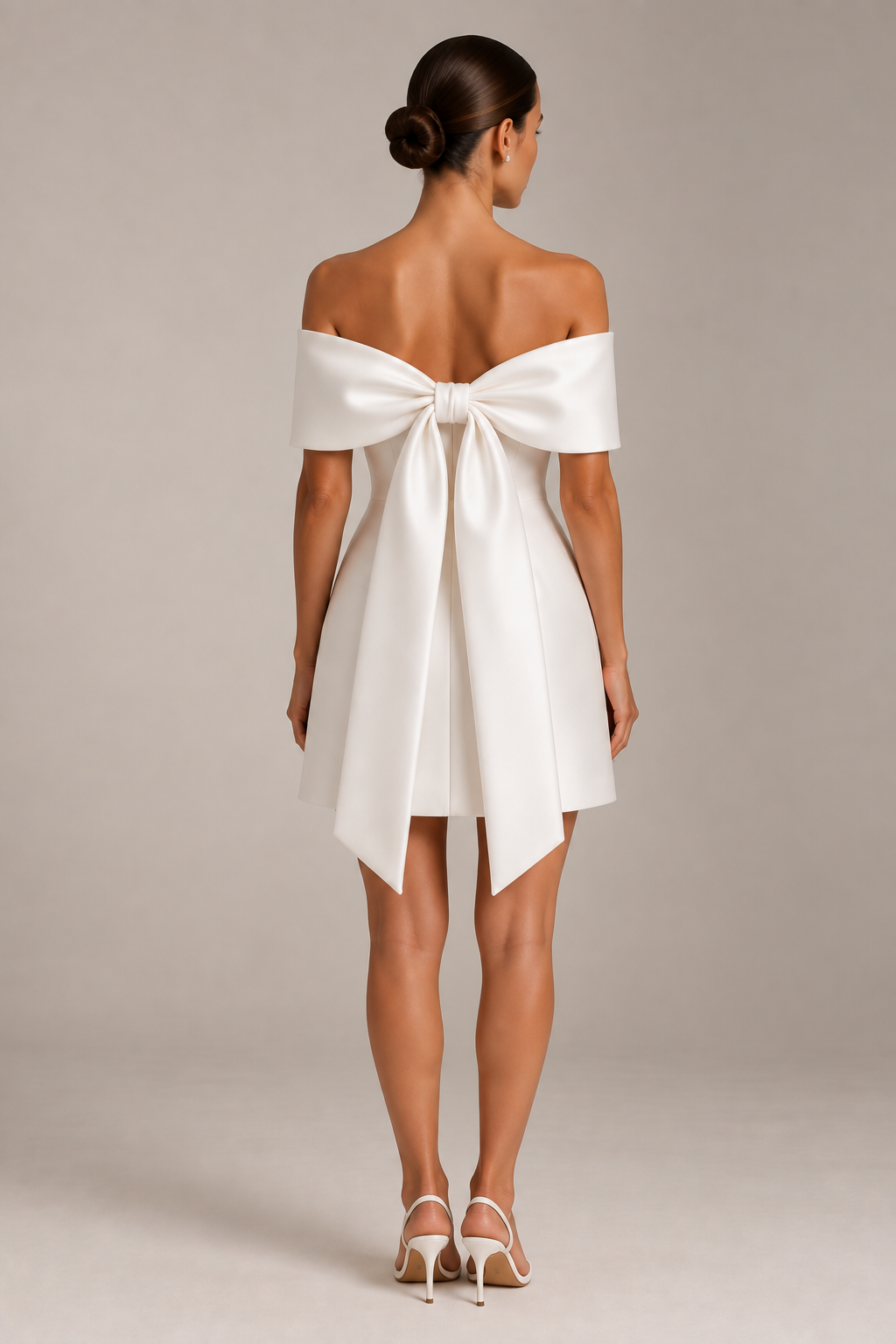 Grace — Mikado satin dress — foto 3 van 5