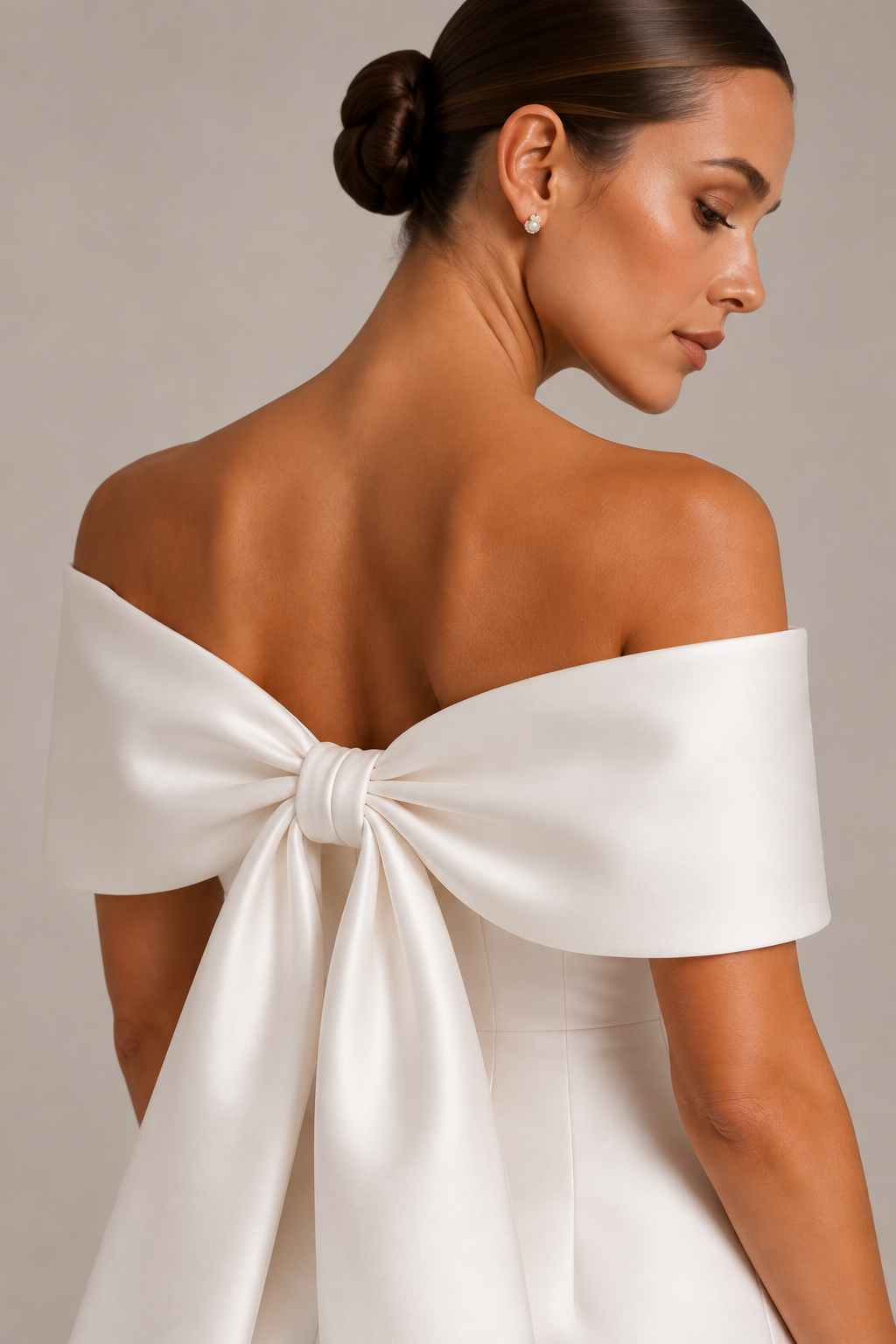 Grace — Mikado satin dress — foto 5 van 5